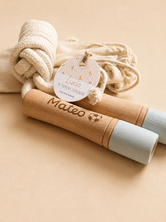 Comba de madera personalizada con mango de color