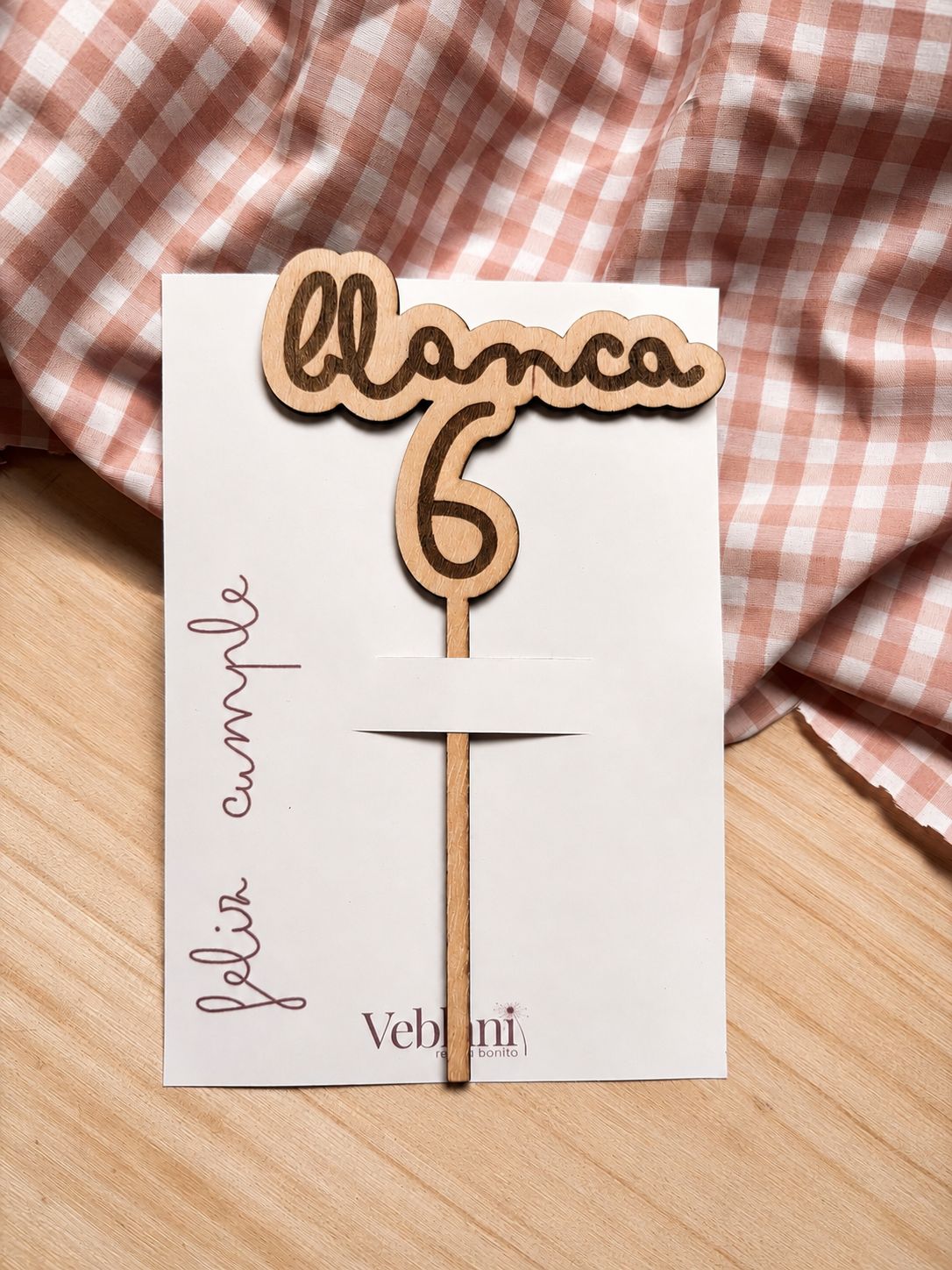 Topper tarta personalizado