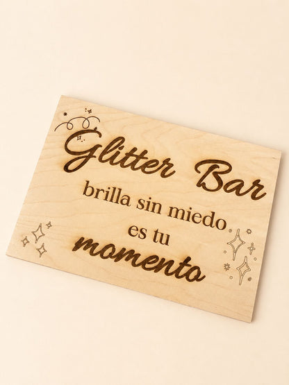 Carteles de madera para rincones de boda y eventos