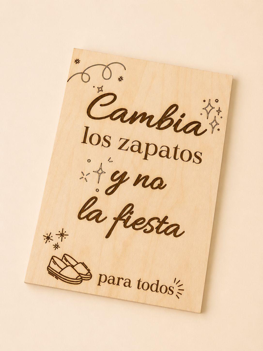 Carteles de madera para rincones de boda y eventos