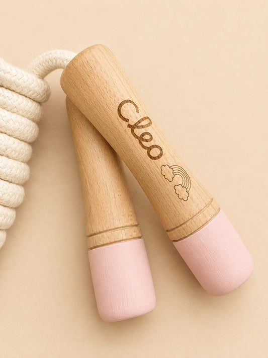 Comba de madera personalizada con mango de color