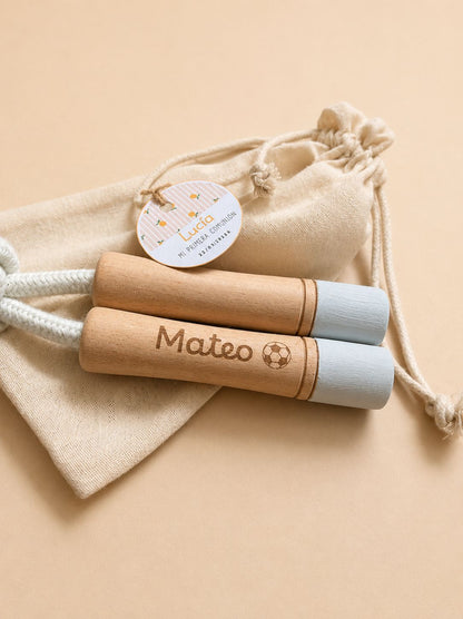 Comba de madera personalizada con mango de color