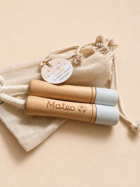 Comba de madera personalizada con mango de color