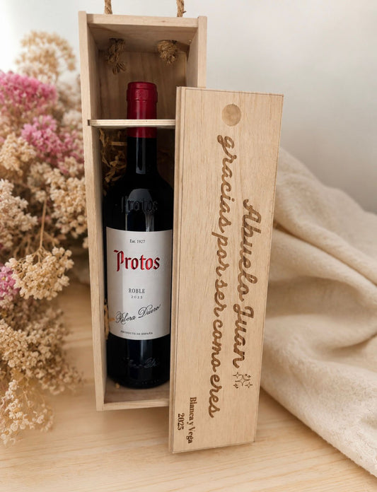 Caja de vino personalizada