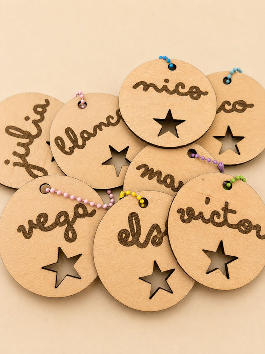 Llavero Kids  de madera personalizado