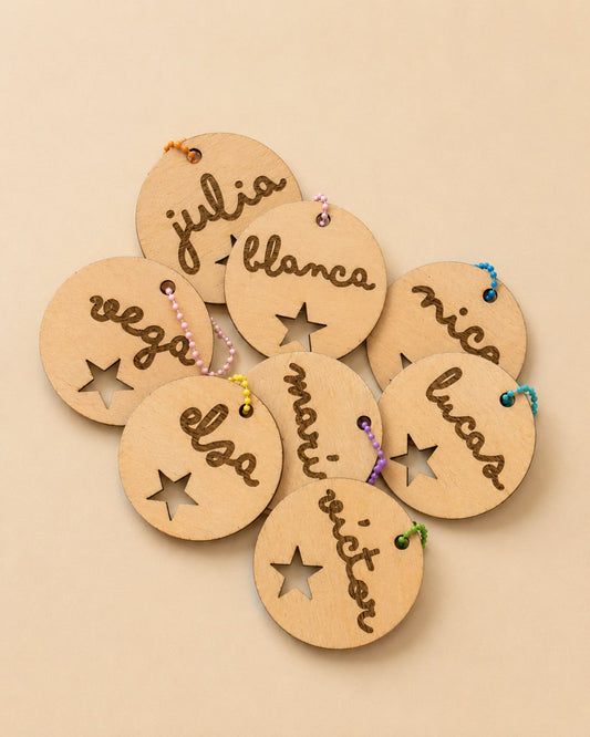 Llavero Kids  de madera personalizado