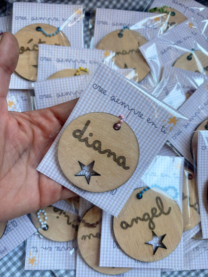 Llavero Kids  de madera personalizado