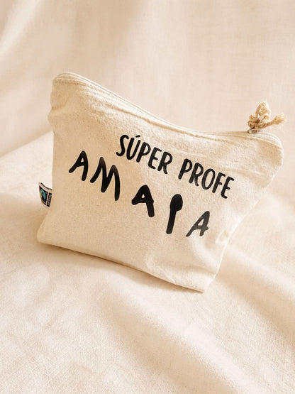 Neceser personalizado Súper Profe / Súper Mamá / Súper Papá