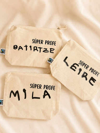 Neceser personalizado Súper Profe / Súper Mamá / Súper Papá