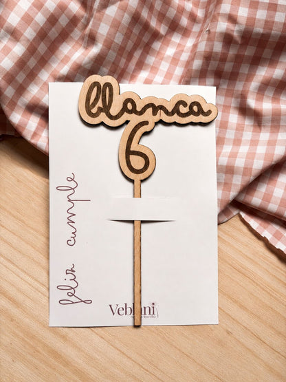 Topper tarta personalizado